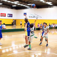 13-2-16. Maccabi Junior Basketball. Maccabi U 12 Spurs def Chadstone Frogs 19-16. Photo: Peter Haskin
