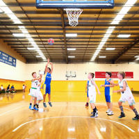 13-2-16. Maccabi Junior Basketball. Maccabi U 12 Spurs def Chadstone Frogs 19-16. Photo: Peter Haskin