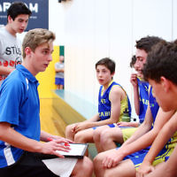 13-2-16. Basketball. Maccabi Under 14 Bulls lost to Timberwolves Giants 27 - 36. Photo: Peter Haskin 13-2-16. Basketball. Maccabi Under 14 Bulls lost to Timberwolves Giants 27 - 36. Photo: Peter Haskin