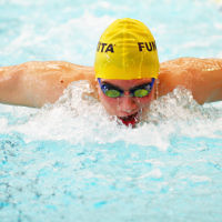 29-11-15. Maccabi Victoria swimathon at Bialik College. Photo: Peter Haskin