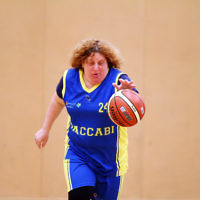 29-11-15. Maccabi All Abilities basketball team in action at a tournament held at Bialik College. Photo: Peter Haskin