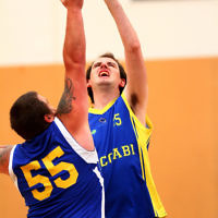 29-11-15. Maccabi All Abilities basketball team in action at a tournament held at Bialik College. Photo: Peter Haskin