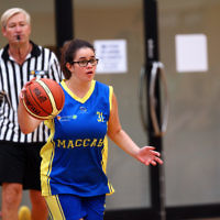 29-11-15. Maccabi All Abilities basketball team in action at a tournament held at Bialik College. Photo: Peter Haskin