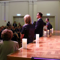 27-1-16. Holocaust Rememberance Day at Glen Eira Town Hall.  Photo: Peter Haskin