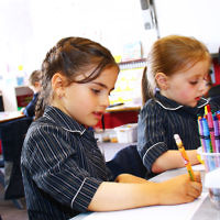 29-1-16. Back to school 2016. Prep students at Beth Rivkah Ladies College. Photo: Peter Haskin 29-1-16. Back to school 2016. Prep students at Beth Rivkah Ladies College. Photo: Peter Haskin
