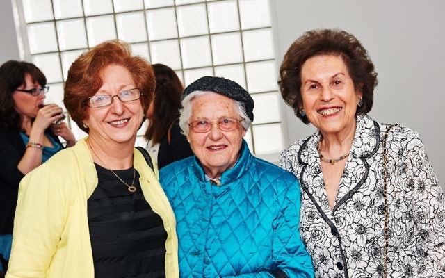 Ann Zablud (centre) with (l-r) Miriam Suss and Ilse Lamm. Photo: Dean Schmideg