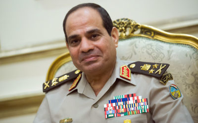 Egyptian president Abdel Fattah El-Sisi.