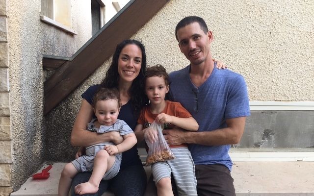 Rella Itin with her husband Erez and children Cody (left) and Ryan.