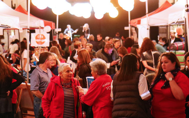 The MDA Night Market marking World Unity Day at St Kilda Town Hall. Photo: Peter Haskin.