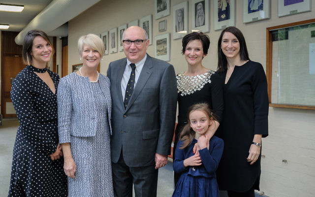 Michael Elkaim with his wife, daughters and granddaughter.
