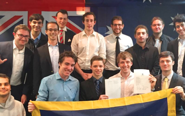 The first members of the Alpha Epsilon Pi Sydney chapter.
