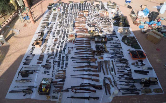 Over 300 weapons confiscated have been since October 2015, according to the IDF.