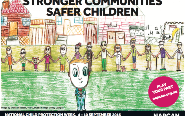 The poster for National Child Protection Week.
