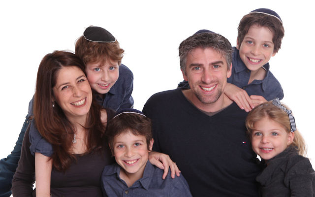 Incoming Shalom CEO Tamara Samuel with her husband Jonathan and their four children.