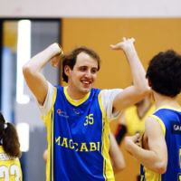 13-11-16. Maccabi All Abilities basketball tournament at the Bialik Basketball Stadium. Photo: Peter Haskin