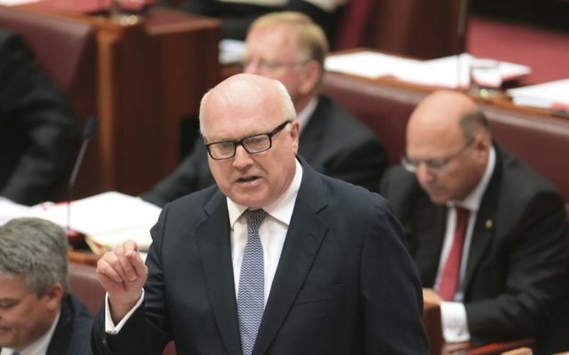 Attorney-General George Brandis has argued that people have the "right to be a bigot". Photo: AAP Images/Lukas Coch