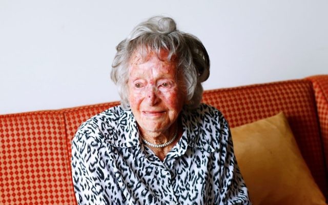 107-year-old Melbourne Jew Esther Friedman. Photo: Peter Haskin