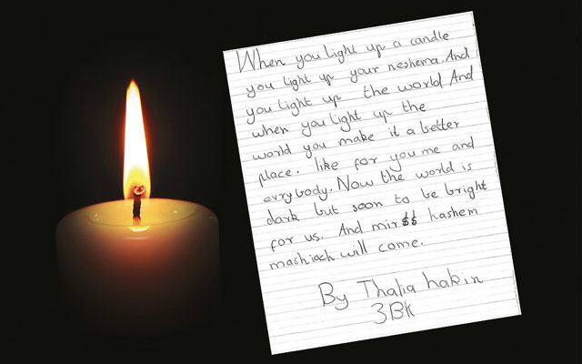 The inspirational letter Thalia Hakin wrote in 2015.