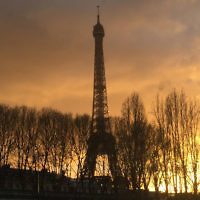 Yoel Rosenbaum entered this sunset photo taken on the River Seine, Paris.