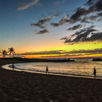 Carolyn Brykman entered this sunset photo taken in Oahu,  Hawaii.