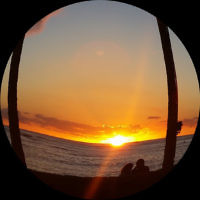 Melissa Morris entered this sunset photo taken on Waikiki Beach,  Hawaii.