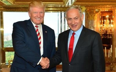 Donald Trump with Benjamin Netanyahu in New York. 
Photo Kobi Gideon/GPO