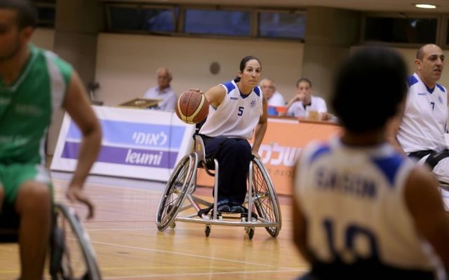 Moran Samuel captains the men's wheelchair basketball team at Beit Halochem.