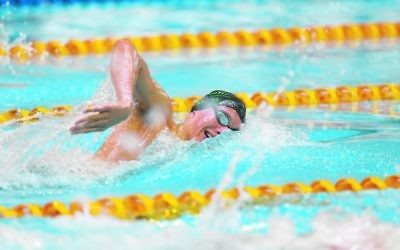 Victoria’s Benno Negri came fifth in the final of the 17-18 Boys 50m freestyle at the 2017 National Age Swimming Championships.