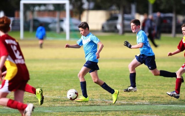 Maccabi Victoria young athletes will pause to commemorate Yom Hashoah. Photo: Peter Haskin