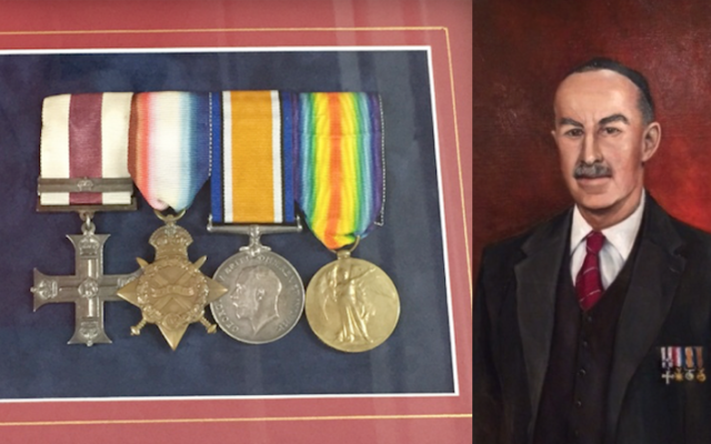 Abraham Rothfield and his WWI Military Cross and Bar.