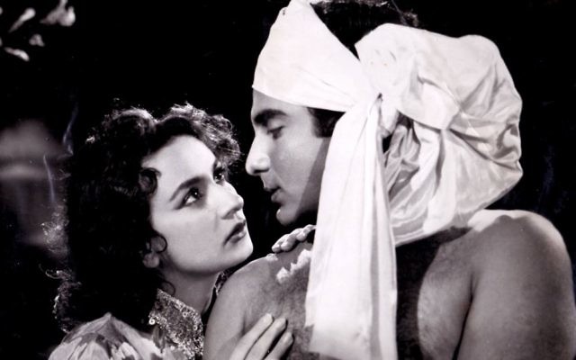 Jewish Bollywood actress Nadira (left) in one of her movies.