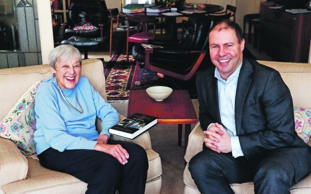 Lady Anna and Josh Frydenberg celebrate the release of 'My Vice-Regal Life'.