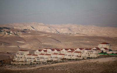 A view of a portion of the West Bank settlement of Maale Adumim. Photo: Uriel Sinai/Getty Images/JTA