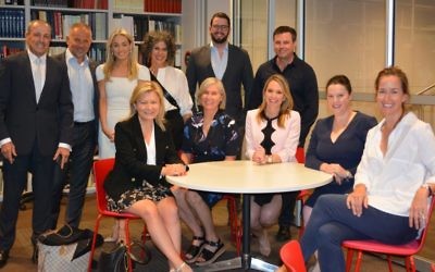 Back (from left): Vic Alhadeff, Phillip Wolanski, Caroline Marcus, Suzy Wolanski, Zac McLean, Bryan Seymour.
Front (from left): Lisa Davies, Jenny Campbell, Anna Caldwell, Sally Roberts, Tory Maguire.