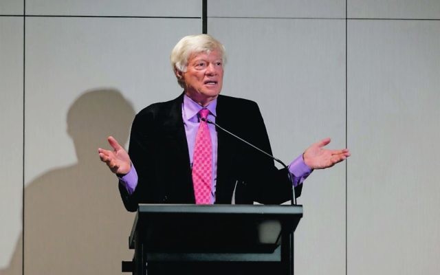 Geoffrey Robertson QC launching Genocide Perspectives V. 
Photo: Kirsten Bowman
