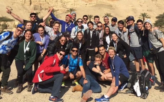 AZYC participants in Israel.