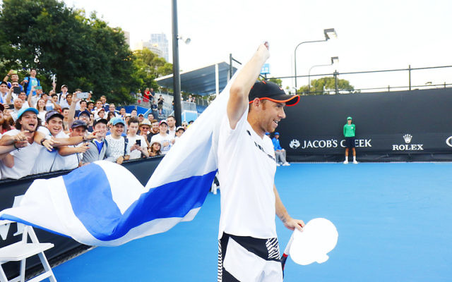 Israel's Dudi Sela, pictured at the 2017 Australian Open. Photo: Peter Haskin