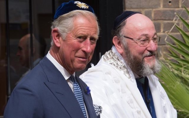 Prince Charles at the inauguration of Chief Rabbi Ephraim Mirvis.
Photo: Stefan Rousseau/Pool/Getty Images