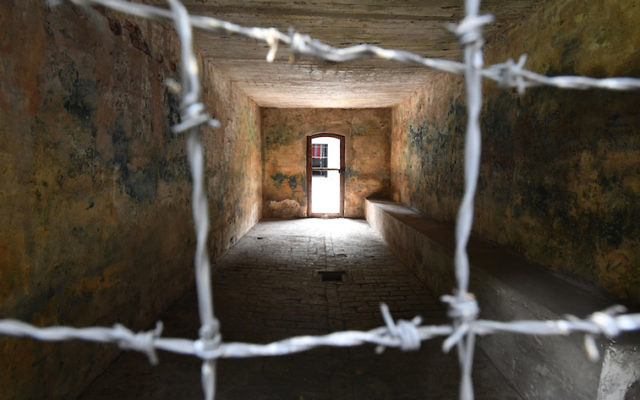 A view of the gas chamber at Stutthof. Photo: Bruce Adams-Pool/Getty Images