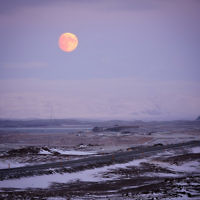 Dovi Broner entered this photo of a “moonrise” in Iceland.