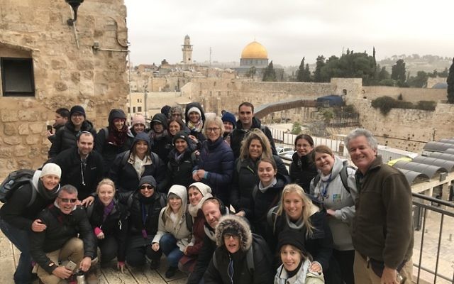 JNF Australia Educators Study Tour of Israel participants in Jerusalem last week.
