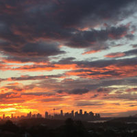 Lily Berger entered this sunset photo of the Sydney skyline.