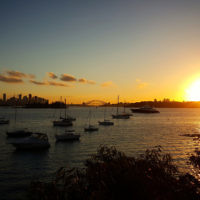 Lori Gross entered this photo of sunset over Sydney Harbour.
