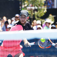 17-1-18. Australian Open 2018. Round 1 Mens doubles. Dudi Sela / Thomas Fabbiano lost their opeing match. Photo: Peter Haskin