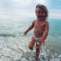 Yael Rothschild entered this holiday photo of Sienna Richardson, 2, playing at Frankston beach.