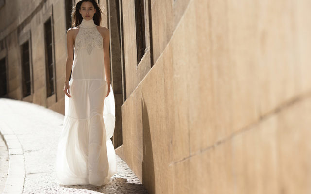 A Liz Martinez-designed wedding dress.