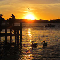 Melissa Morris entered this photo of sunset at Lakes Entrance.