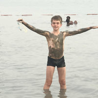 Tanya Kelly entered this photo of her son at the Dead Sea.