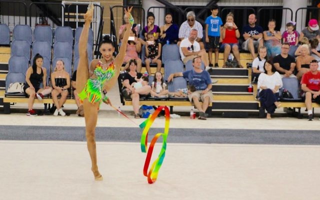 Rhythmic gymnast Alexandra Kiroi-Bogatyreva. Photo: Gymnastics Australia