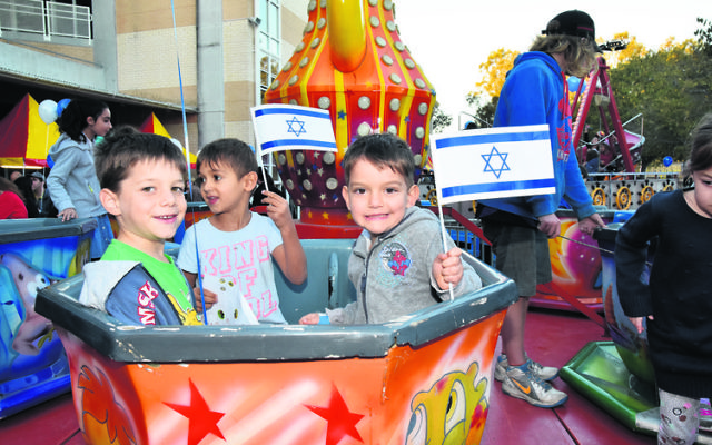 Children at Yom Ha'atzmaut last year. Photo: Noel Kessel